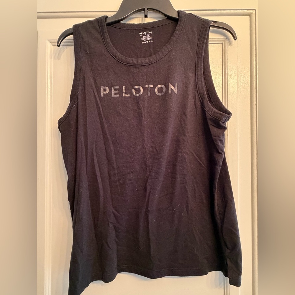 Peloton Women's Black Tank Top (black on black)